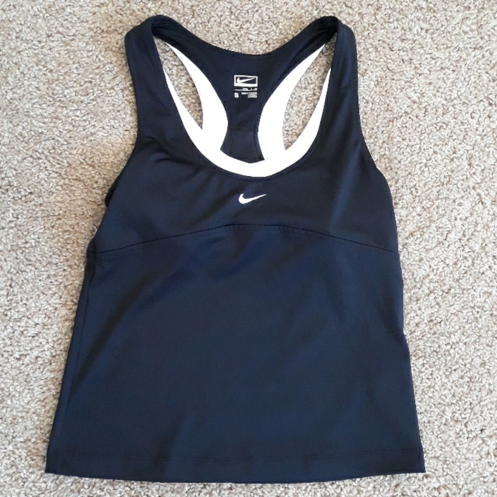 Nike Athletic Tank Top Built In Sports Bra